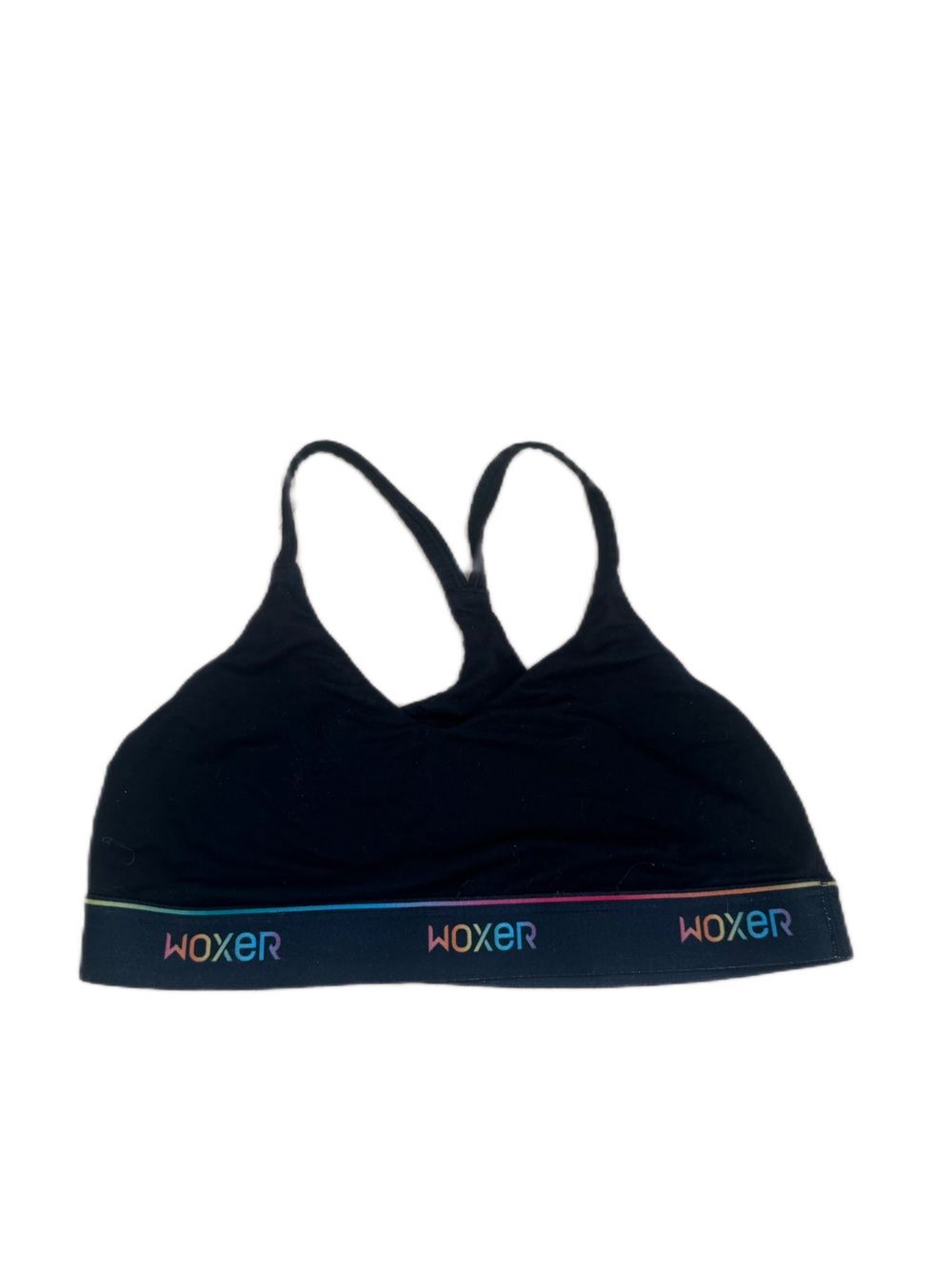 Woxer Black Racerback Bralette - size small